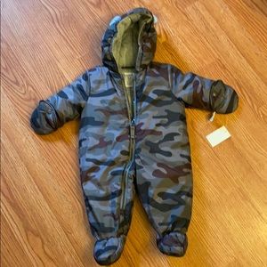 NWT Carter’s Camo Puffer Snow Suit